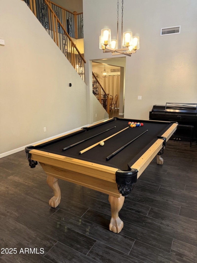 Formal living dining stair view