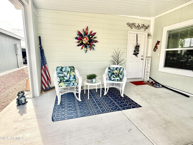 Beautiful covered patio