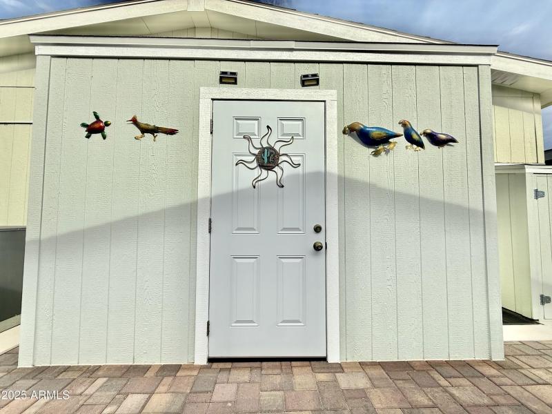 Large shed with power