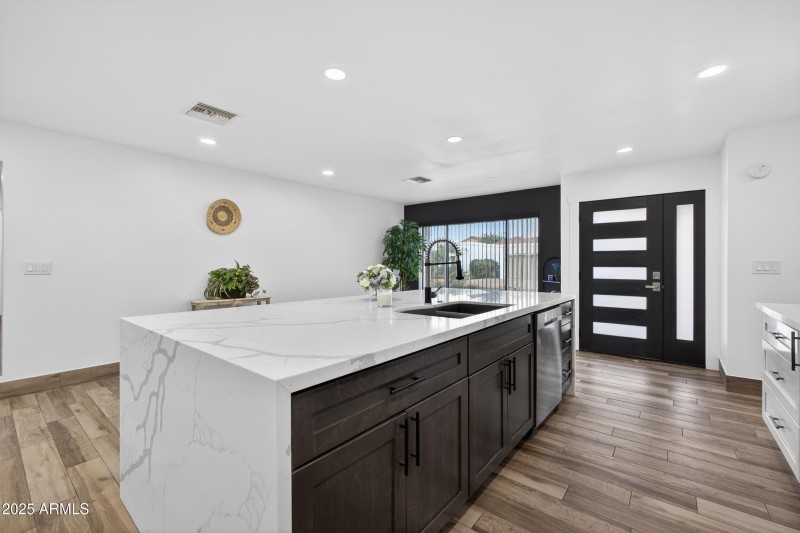 Island with Seating and Storage