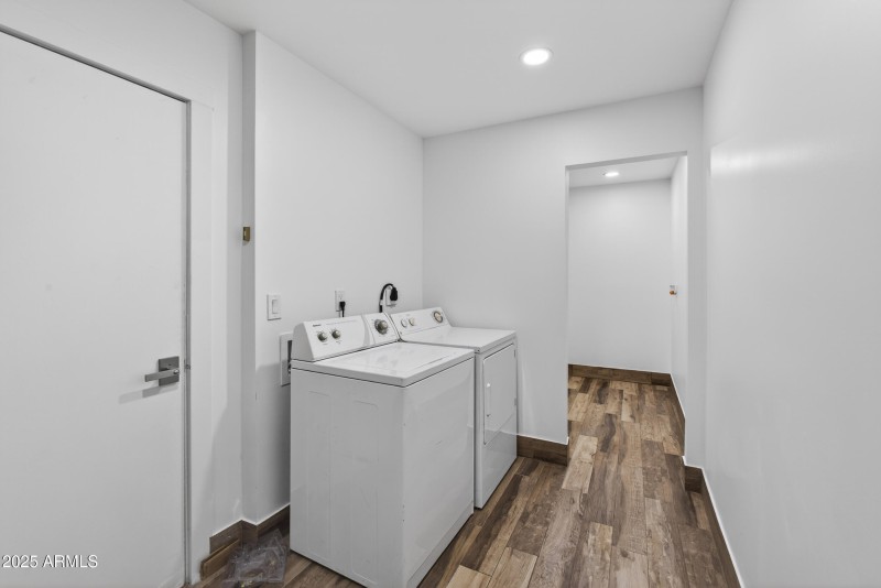 Washer & Dryer and Wood-Look Flooring