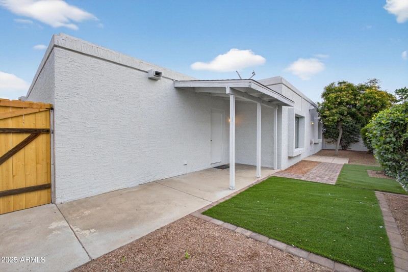 Side Entry Patio with Gate Access
