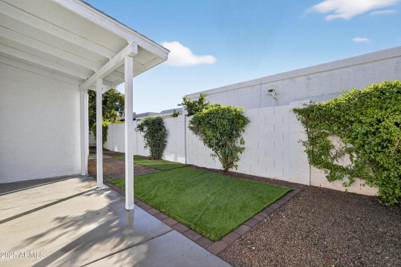 Side Entry Patio with Gate Access