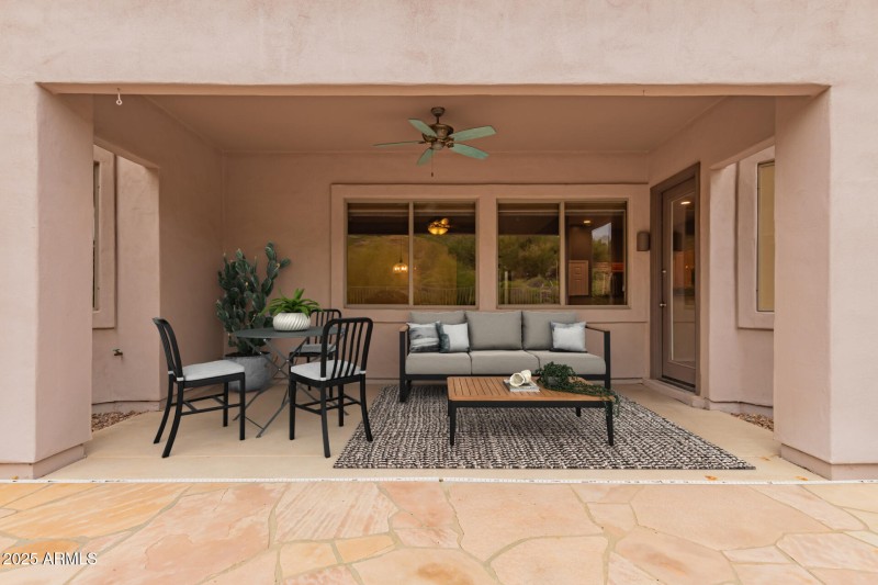 patio virtually staged
