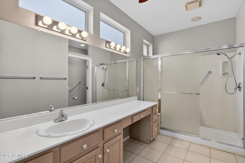Spacious Primary Bathroom