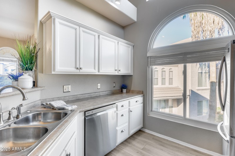 Kitchen with Vaulted Ceilings