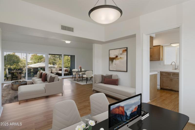 Virtually Staged Indoor/Outdoor Living