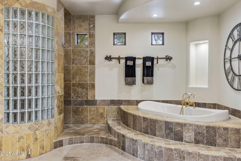 Primary Shower and Tub