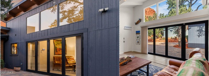 From outside/and in!