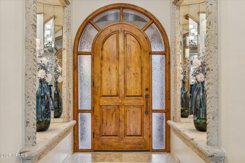 Interior of formal entrance.