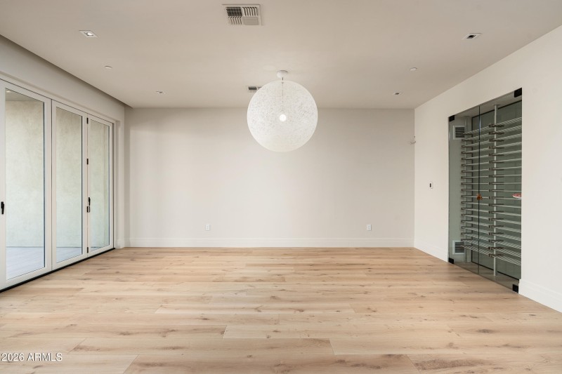 Dining Area - Wine Wall