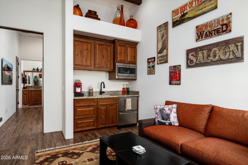 Guest Living Area Kitchenette