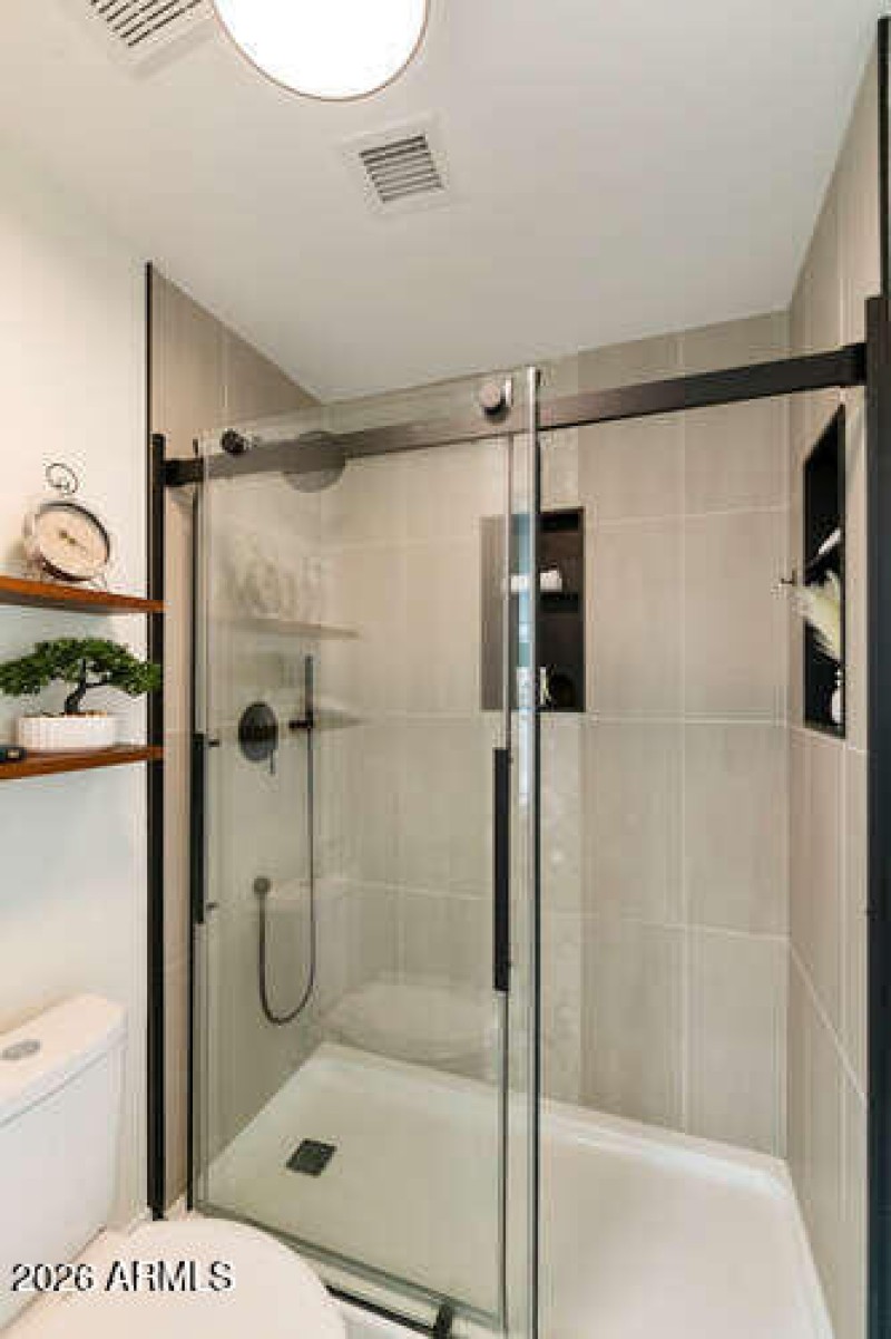 Large walk-in shower