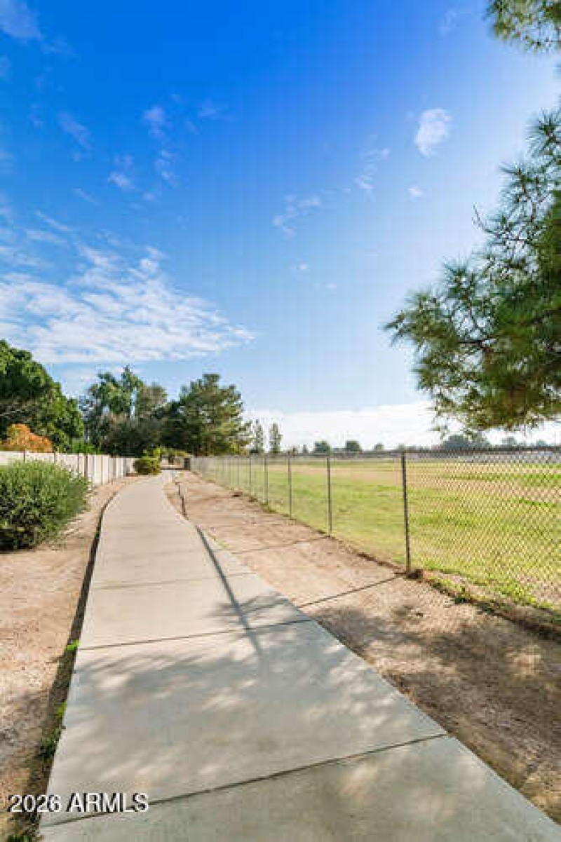 Community walking path