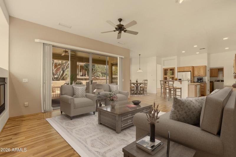 Great room opens too...