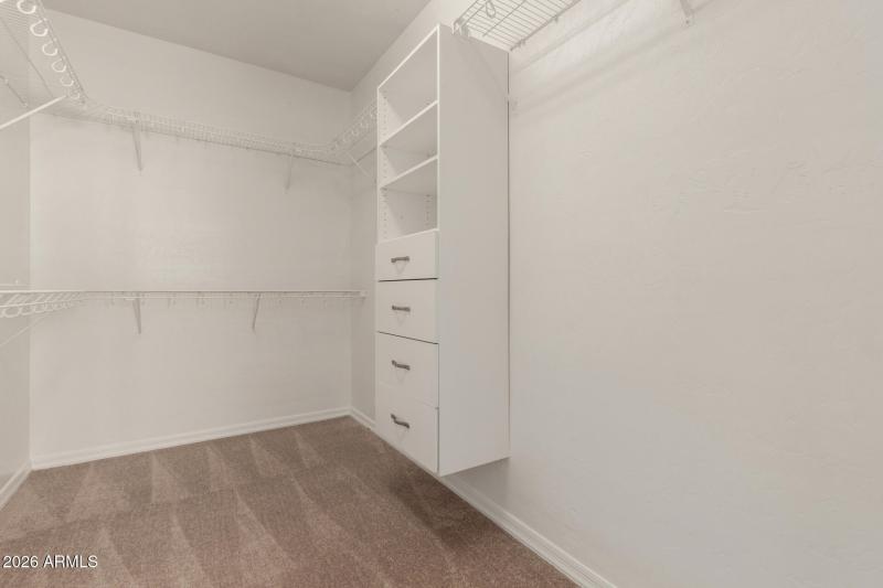 Walk-In Closet at Owner's Suite