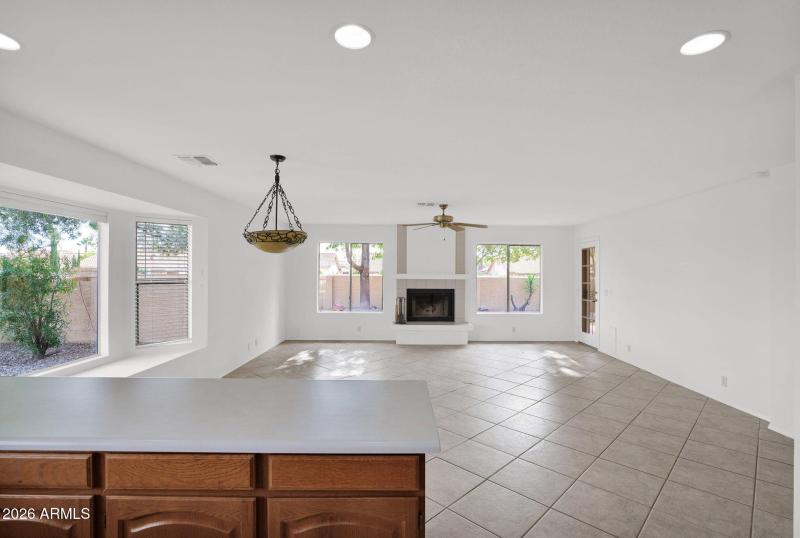 Great room view from kitchen