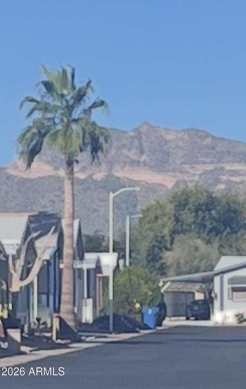 Street view of Superstition mountain