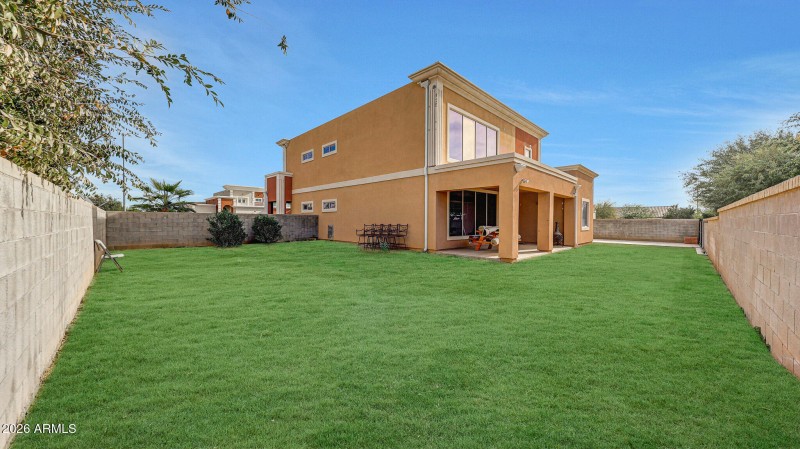 Huge yard with grass