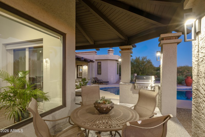 Covered Patio at Twilight