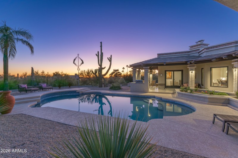 Backyard at Twilight