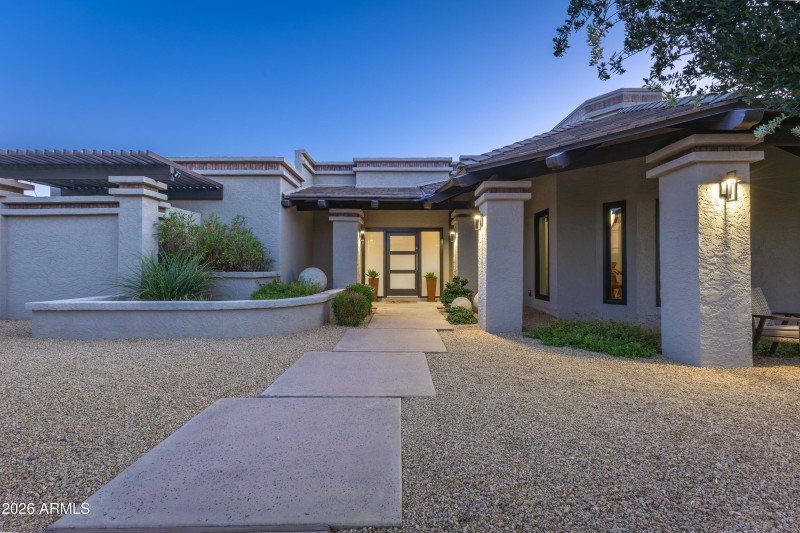 Front of Home at Twilight