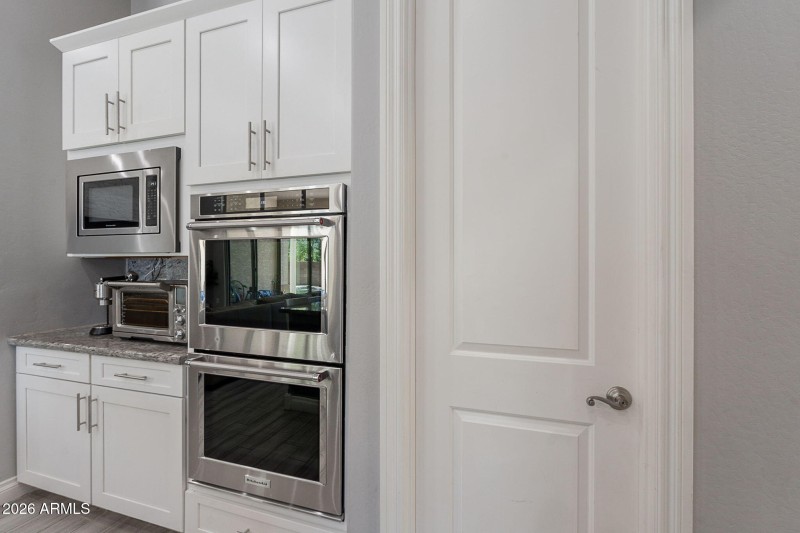 Double ovens and pantry