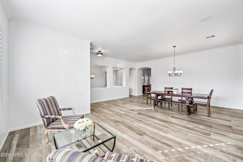 Wood look tile throughout