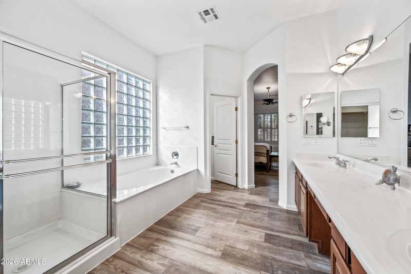 View from walk-in closet