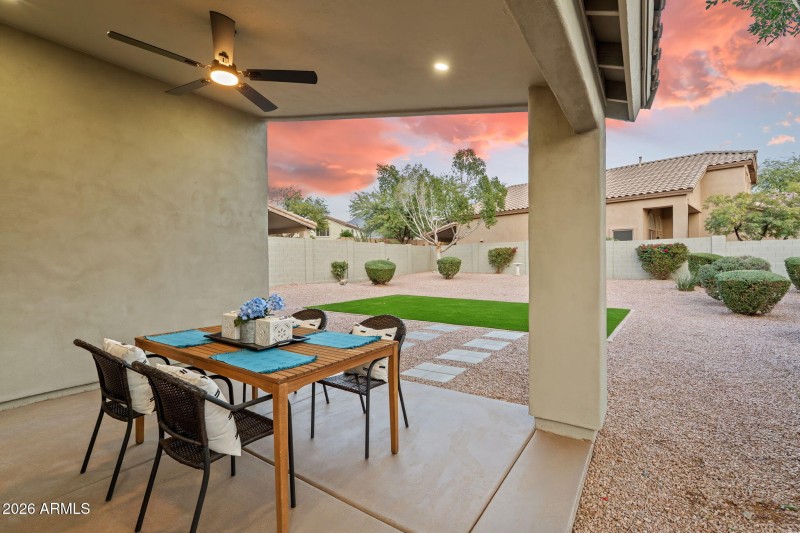 Back Patio to Backyard