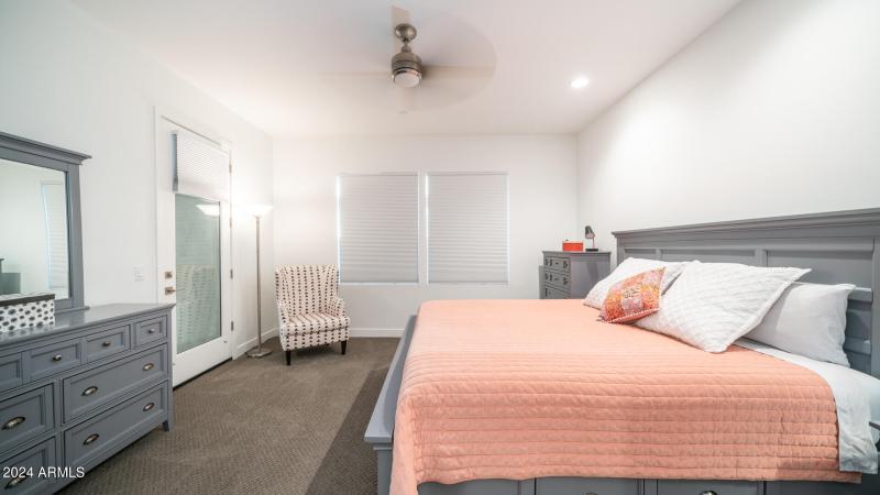 Master Bedroom w/door out to back patio