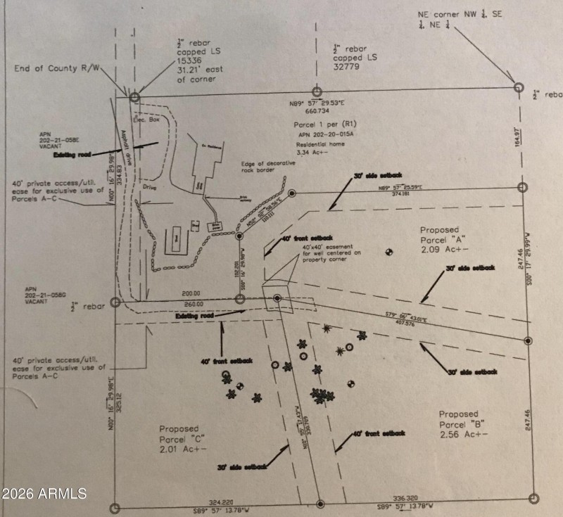 11thAve-Property Split Plan survey