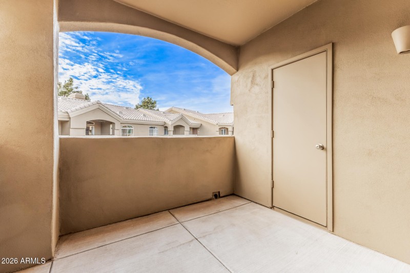 Private Patio w/ storage room