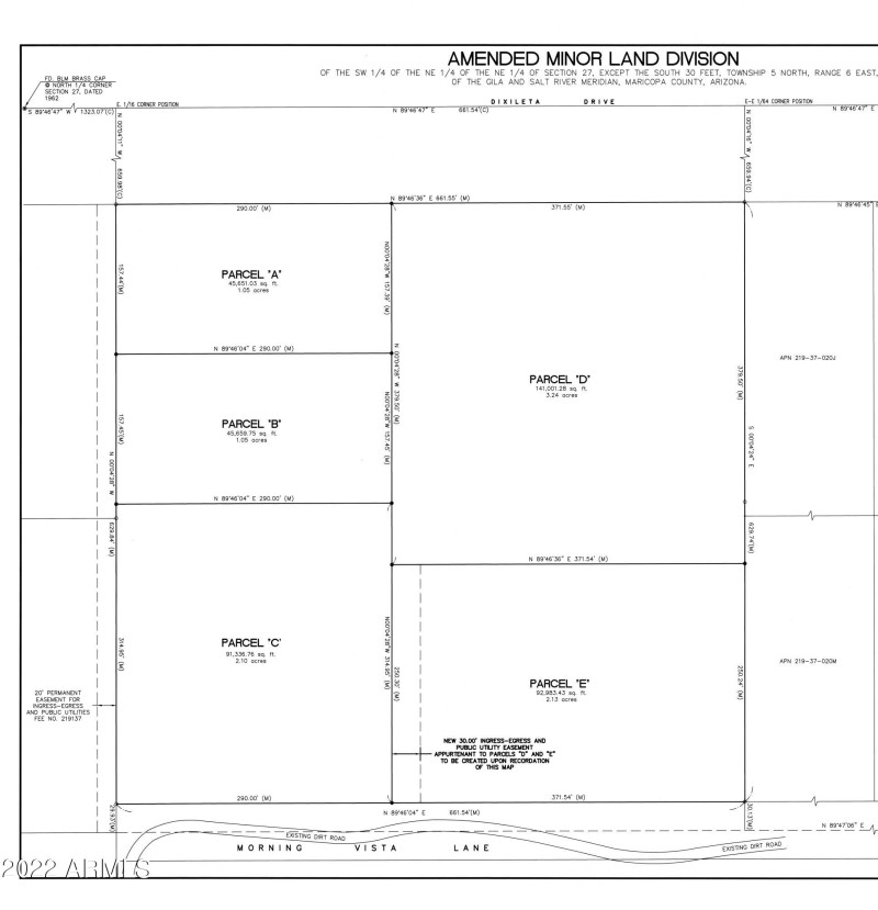 Recorded Minor Land Division Map