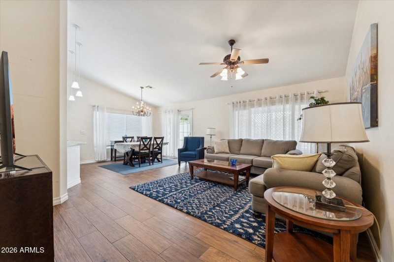 Great room with Dining