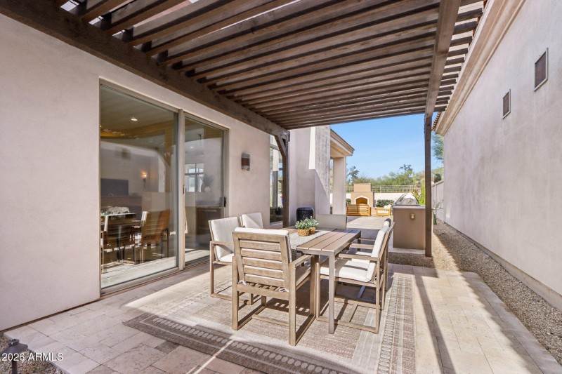 Backyard Patio, Pool, Seating Areas