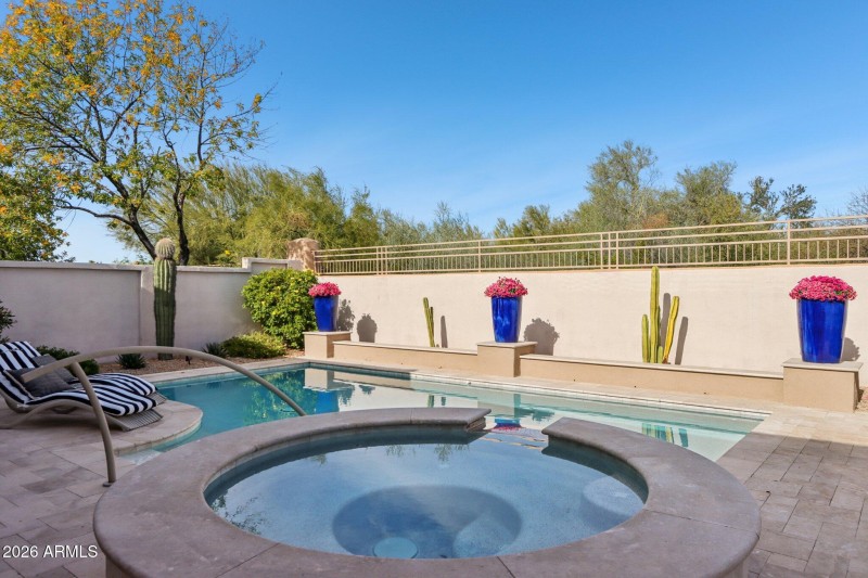 Backyard Patio, Pool, Seating Areas