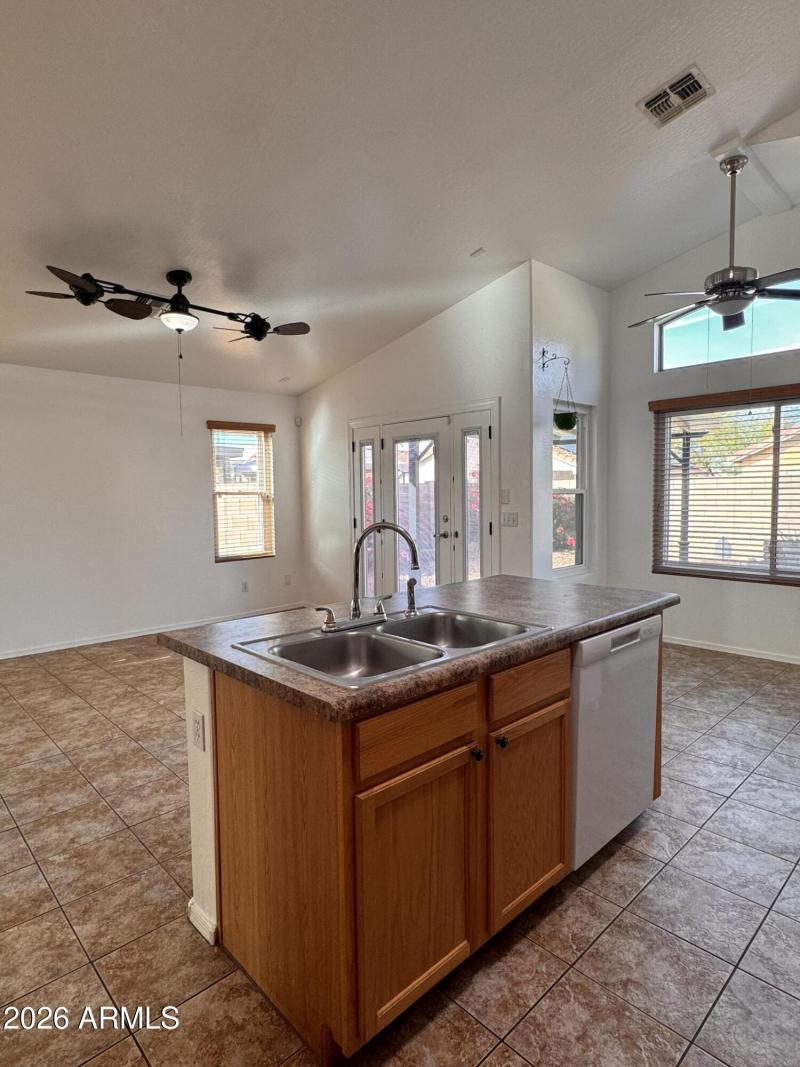 Island sink & dishwasher