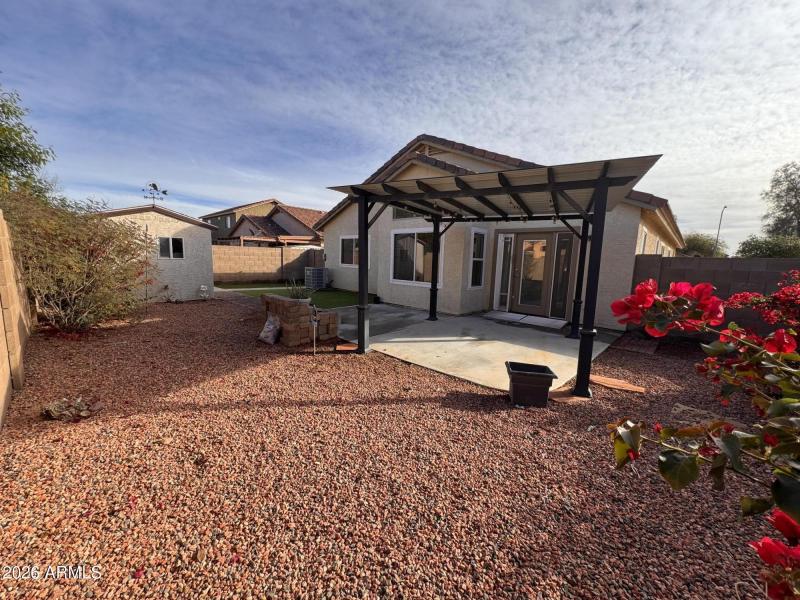 Rear view from NW corner