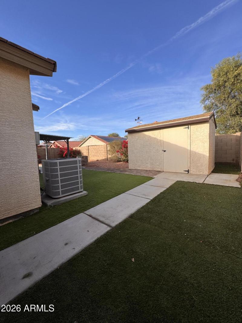 Shed view from SE corner