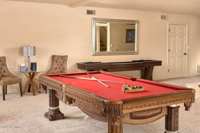 Pool and shuffle board table