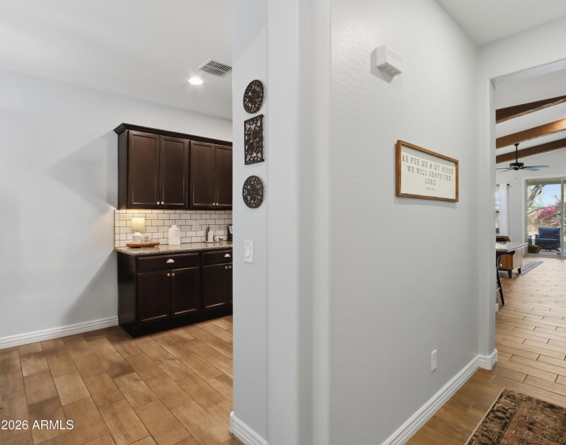 View of Kitchen from Entry