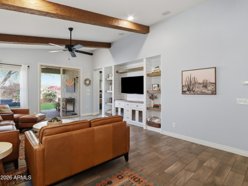 Decorative Beams in Great Room
