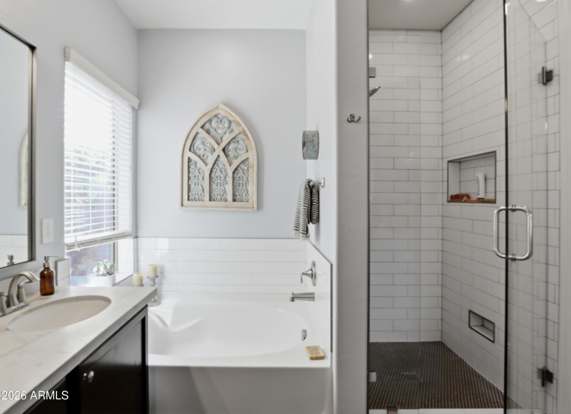 Updated Shower in Owner's Bath