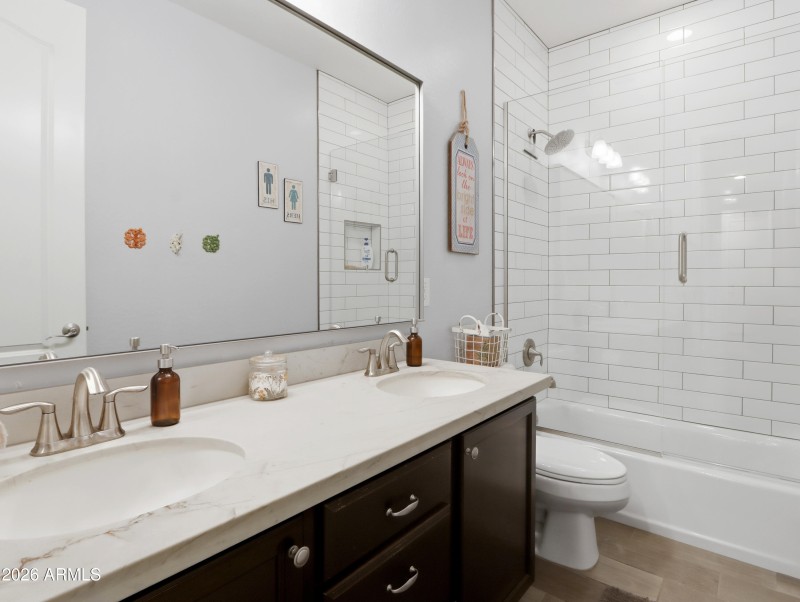 2nd Bath with Quartz Double Sinks