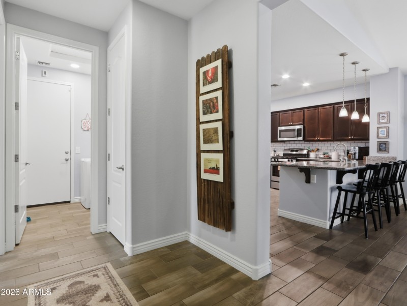 View of Hall leading to Laundry Room