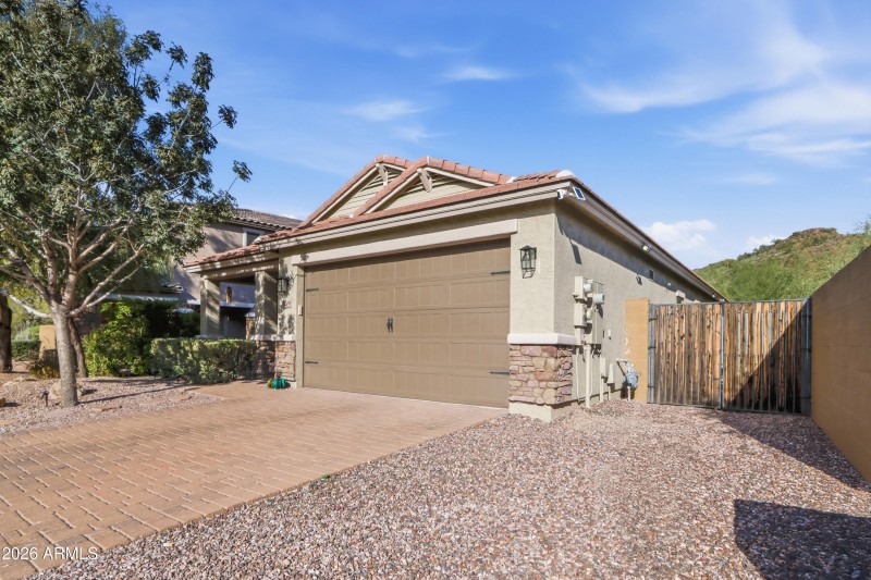 Double Gate on South side of House