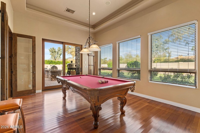 Game Room with Pool Table and Access to