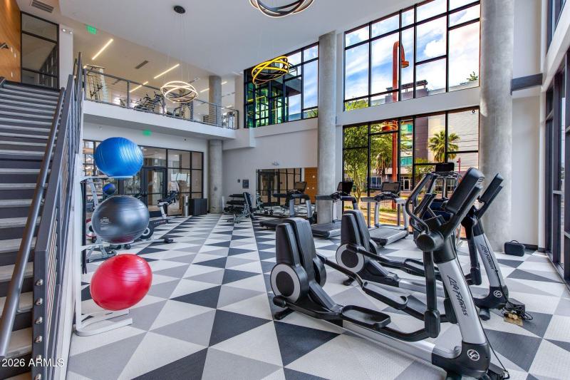 Bottom floor + stairs gym