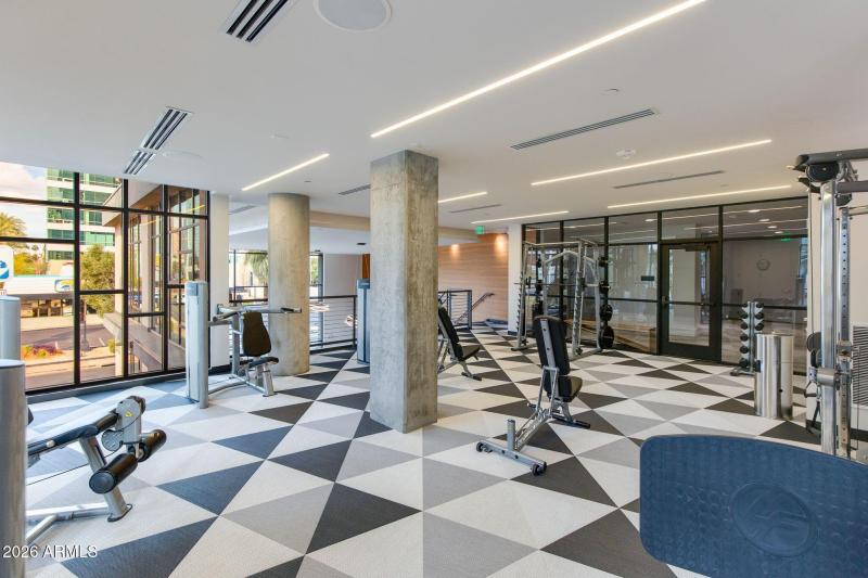 Weights upstairs Gym